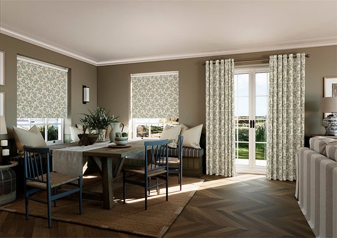 Land & Shore River (Blackout), Green - Twist&Fit Roller Blind - Image 7